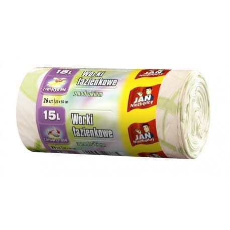 WORKI NA ŚMIECI 15L OP=26SZT LD ZAWIĄZYWANE-29942