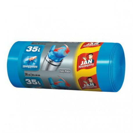 WORKI NA ŚMIECI 35L OP=30SZT NIEBIE. HD EASY-PACK -19405