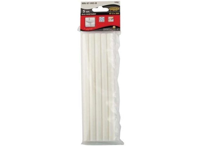 Klej do pistoletu 12mm przeźroczysty 5szt. Modeco MN-97-995-B