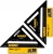 KĄTOWNIK CIESIELSKI ALU.TRÓJKĄT 18CM DEWALT-33511