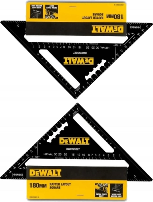 KĄTOWNIK CIESIELSKI ALU.TRÓJKĄT 18CM DEWALT-33513