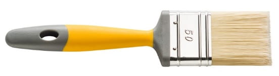 PĘDZEL PŁASKI 50MM SERIA 90  R.2K ŻÓŁTY POLIESTER-17756