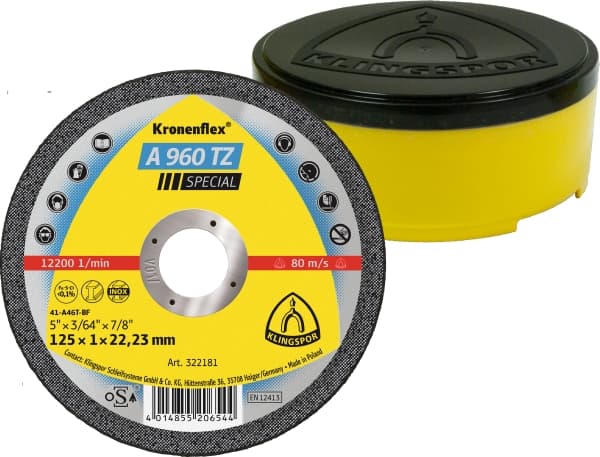 TARCZA 125X1,0X22 METAL A960TZ  KLINGSPOR-35050