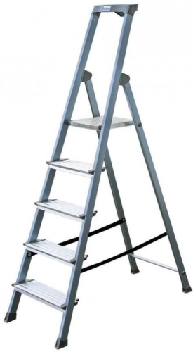 DRABINA DOMOWA 5 KRAUSE SECURO ANODOWANA-14864