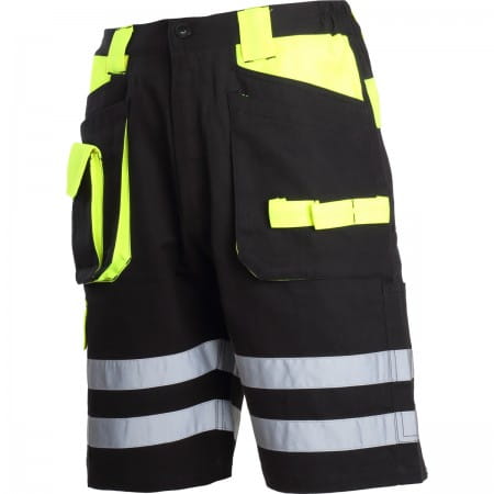 SPODNIE ROBOCZE KRÓTKIE ODBL.CZARNO-ZÓŁ. rozm.3XL -24501