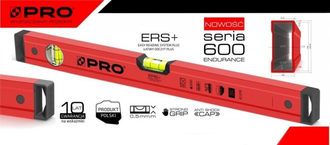 POZIOMNICA 60CM PRO-3957