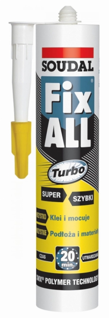 KLEJ MONTAŻOWY FIXX ALL 290ML TURBO -485