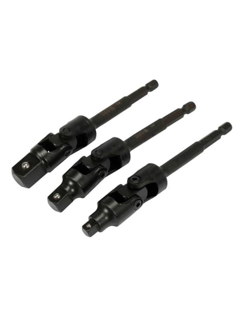 ZESTAW ADAPTERÓW DO NASADEK  Z PRZEGUBEM 1/2'",1/4-35767