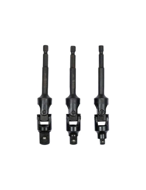 ZESTAW ADAPTERÓW DO NASADEK  Z PRZEGUBEM 1/2'",1/4-35768