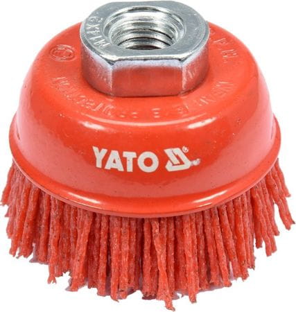 SZCZOTKA DOCZOŁOWA 65MM Z NAKR.M14 NYLON-24387