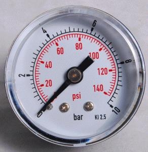 MANOMETR OSIOWY 50MM 0-10 BAR G1/4"-640