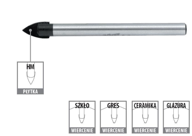 WIERTŁO DO SZKŁA 10MM MN-61-210-5899