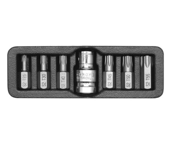 KOŃCÓWKI SPECJALNE KPL.7SZT TORX YT-0410-3366
