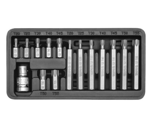 KOŃCÓWKI SPECJALNE KPL.15SZT TORX YT-0411-4057