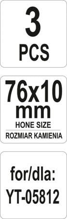 KAMIENIE WYMIENNE DO HONOWNICY  3" YT-05817-22342