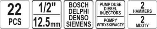 ZESTAW ŚCIĄGACZY BEZWŁADNOŚCIOWYCH YT-06175-20584