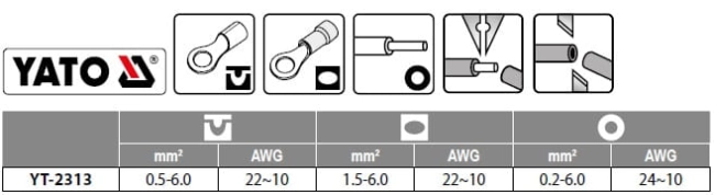 SZCZYPCE DO ŚCIĄGANIA IZOLACJI 205MM YT-2313-31803