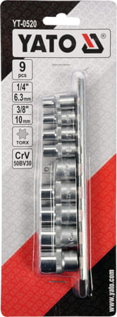 NASADKI TORX E5-E16 KPL.9SZT YT-0520-20272