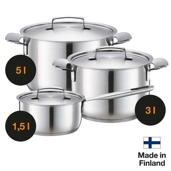 GARNEK Z POKRYWĄ 5L ALL STEEL FISKARS-41067