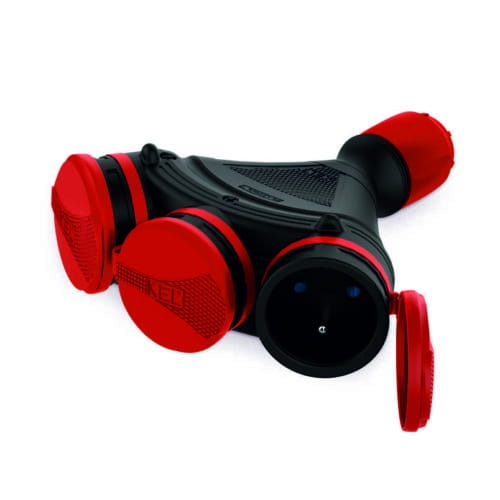 ROZGAŁĘŹNIK 3GNIAZDA Z UZIEMIENIEM HERMETYCZNE -24999