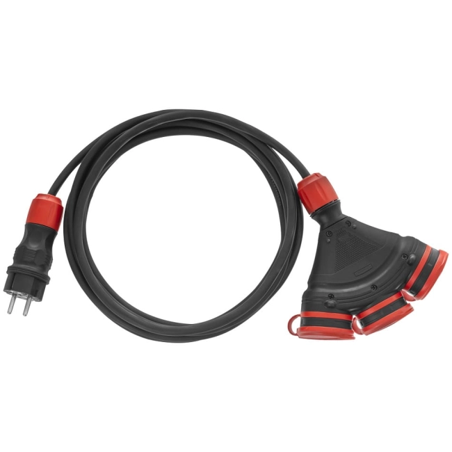 PRZEDŁUŻACZ BUDOWLANY 10M 3x2,5 3GNIAZDOWY IP54-31691