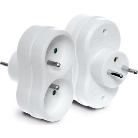 ROZGAŁĘŹNIK 2GNIAZDA Z UZIEMIENIEM R-270P-22055