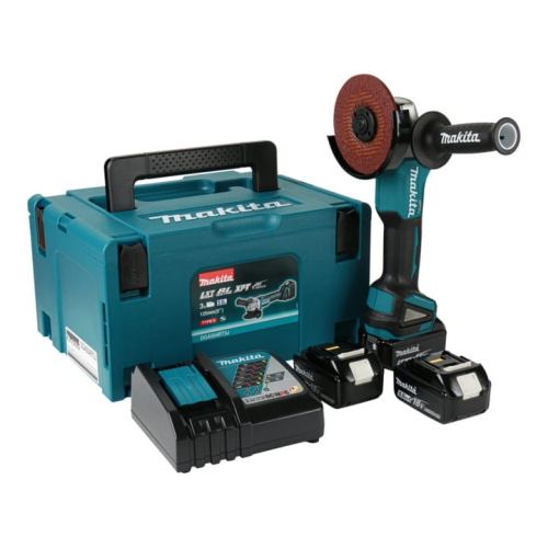 MAKITA SZLIFIERKA KĄT.125 18V 3X5Ah-34130