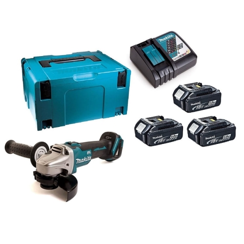 MAKITA SZLIFIERKA KĄT.125 18V 3X5Ah-34131