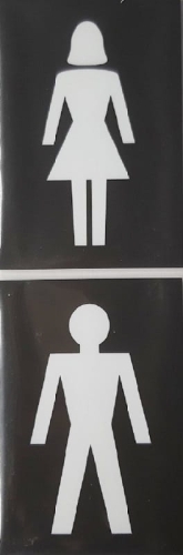 ZNAK SZARY "KOBIETA + MĘŻCZYZNA"-19929