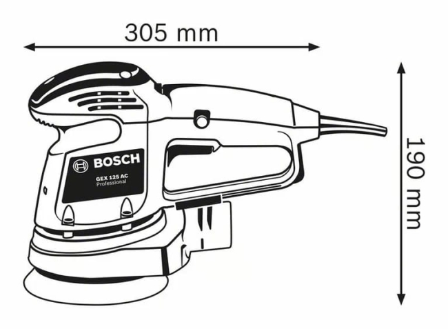 BOSCH SZLIFIERKA MIMOŚRODOWA GEX 34-125 -31510