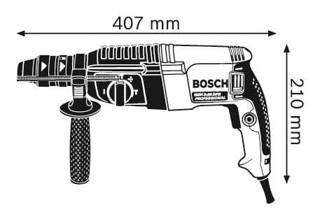 BOSCH MŁOT GBH 2-26 DFR 800W 3J -10489