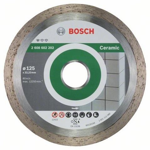 TARCZA DIAMENT.PEŁNA 125 BOSCH * STANDARD FOR CER.-2089
