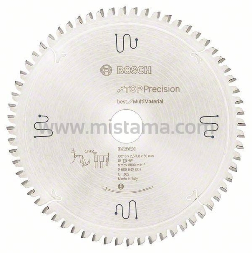 PIŁA TARCZOWA 216MM 30X 64Z MULTIMATERIAL BOSCH-44358