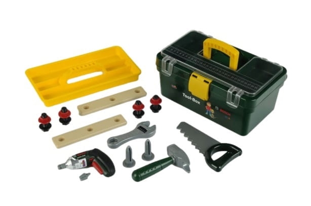 ZABAWKA SKRZYNKA Z NARZĘDZIAMI I WKRĘTARKĄ BOSCH-38965