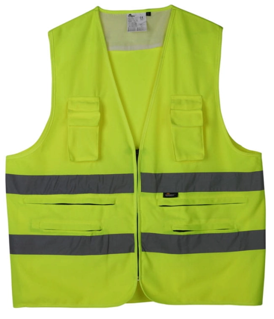 KAMIZELKA ROBOCZA OSTRZEGAWCZA KIESZENIE rozm.XL-14463