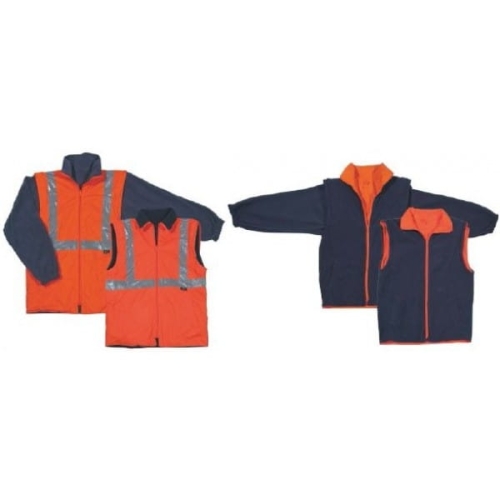 KURTKA ROBOCZA OSTRZEGAWCZA POM-GRA 5W1 rozm.S-16083