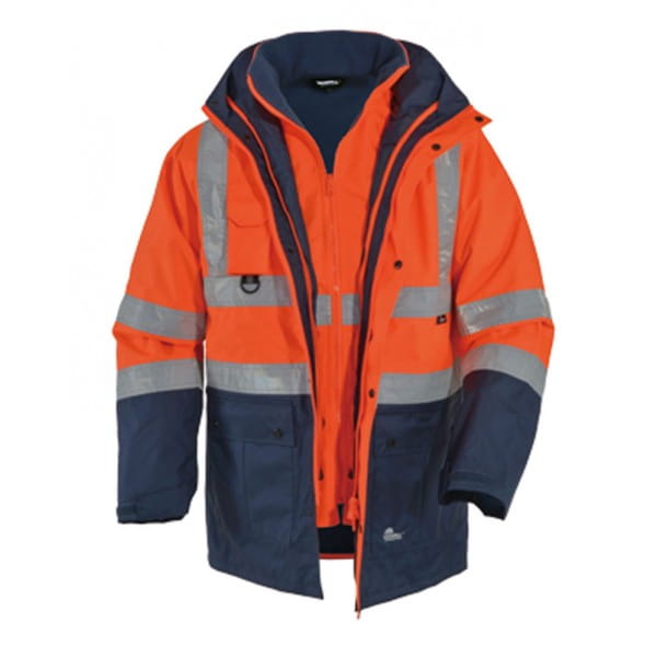 KURTKA ROBOCZA OSTRZEGAWCZA POM-GRA 5W1 rozm.2XL-16086
