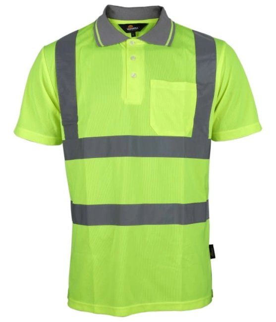 KOSZULKA ROBOCZA POLO OSTRZEGAWCZA TAŚMY rozm.M-14579
