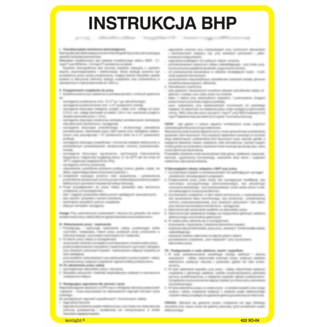 ZNAK "INSTRUKCJA BHP PRZY RUSZTOWANIU"-29538