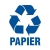ZNAK DO SEGREGACJI ODPADÓW OKRĄGŁY PAPIER-33526