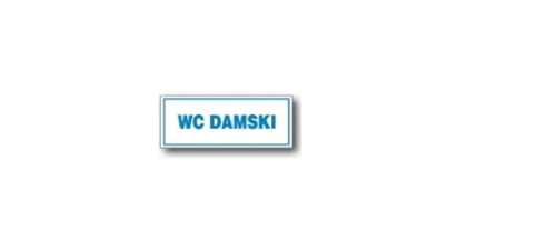 ZNAK BEZPIECZEŃSTWA "WC DAMSKI"-17955