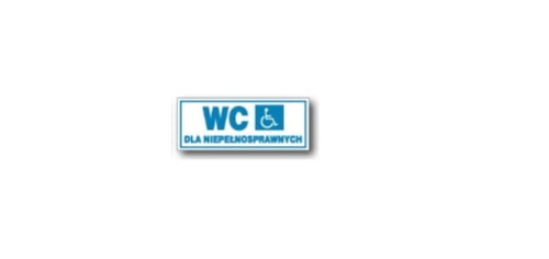 ZNAK BEZPIECZEŃSTWA "WC DLA NIEPEŁNOSPRAWNYCH"-17950