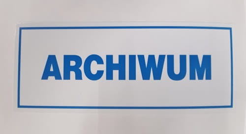 ZNAK BEZPIECZEŃSTWA "ARCHIWUM"-20338