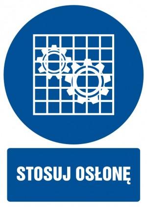 ZNAK BEZPIECZEŃSTWA "STOSUJ OSŁONĘ"-15586