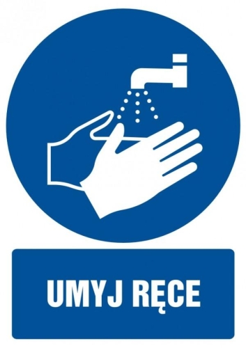 ZNAK BEZPIECZEŃSTWA "UMYJ RĘCE"-16168