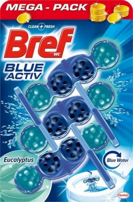 ZAWIESZKA DO WC 3X50G BREF AKTIV EUCALYPTUS -26724