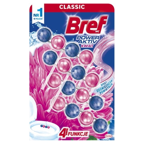ZAWIESZKA DO WC 4X50G BREF POWER AKTIV FLOWER-26047