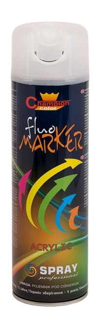 SPRAY FLUORESCENCYJNY CZERWONY MARKER CHAMPION-12955
