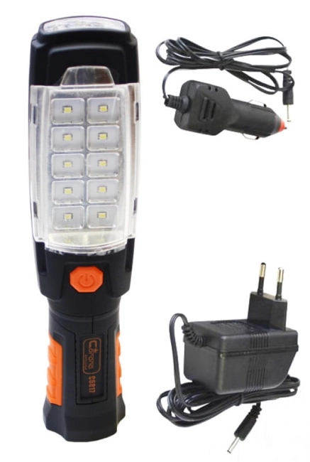 LAMPA WARSZTATOWA AKU. LED 6 +3 W MAGNES OBR.-30354