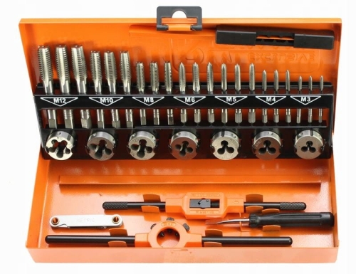 GWINTOWNIKI I NARZYNKI KPL.32SZT M3-M12 RICHMANN-35327